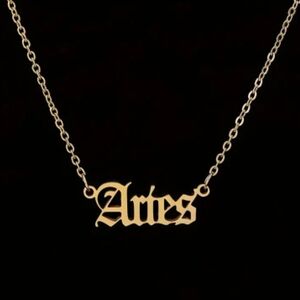 Gold Aries Necklace